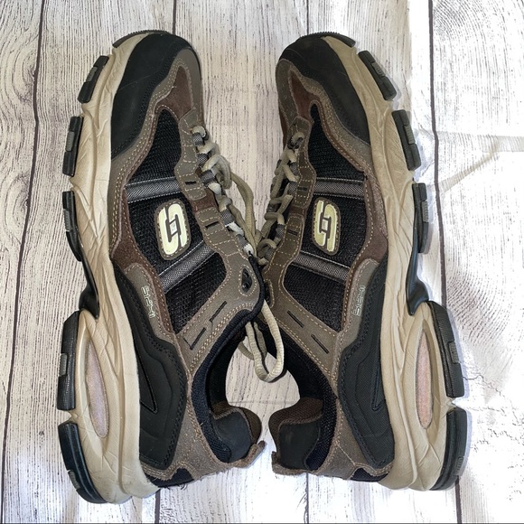 Skechers Sport brown, tan and black sneakers - Picture 6 of 8